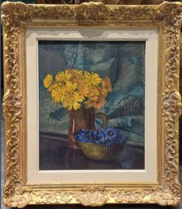 Vasa Pomorišac "Mrtva priroda sa cvećem", 37,3 x 29 cm, 1920.